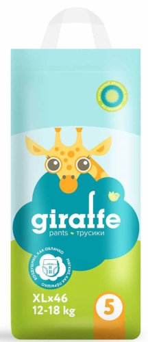 Lovular Подгузники-трусики Giraffe XL, 12-18 кг, 46 штук