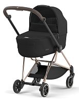 Cybex Коляска 2 в 1 Mios III / цвет Sepia Black, Rosegold (черный, рама розовое золото)					