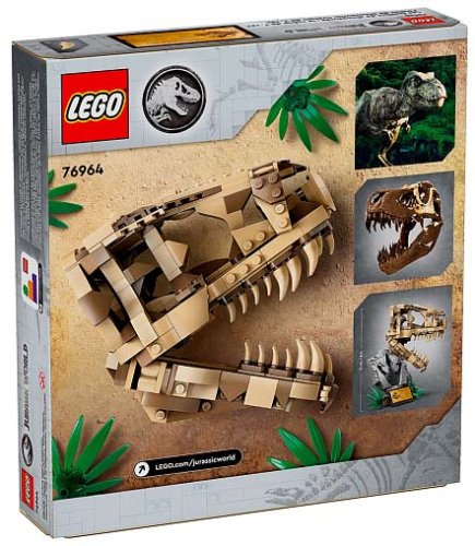 Lego Конструктор Jurassic World "Окаменелости динозавров: череп Ти-Рекса"