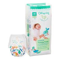 Offspring Трусики-подгузники M 6-11 кг. 42 штуки /расцветка Джунгли					