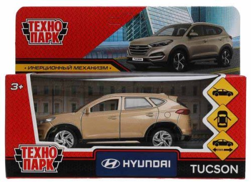 Технопарк Металлическая инерционная модель «Hyundai Tucson» / цвет бежевый