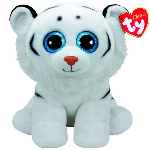 Ty Мягкая игрушка Beanie Boos Белый Тигр Tundra, 40 см