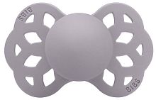 Bibs Пустышка Infinity Symmetrical Silicone, от 6 месяцев / цвет Fossil Grey (серо-сиреневый)